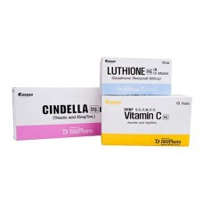 Luthione 600 mg, Cindella, Vitamin C set